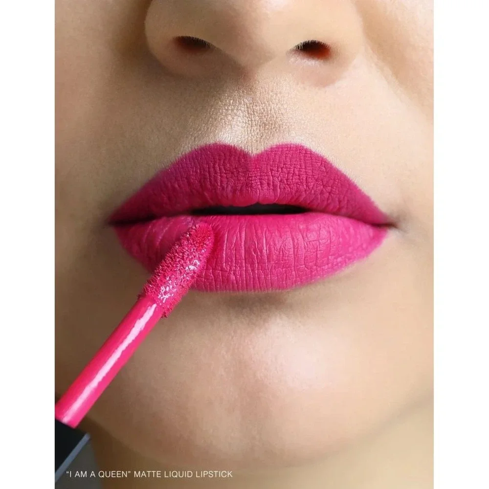 Realher Beauty Matte Liquid Lipstick I AM A QUEEN Bright pink New
